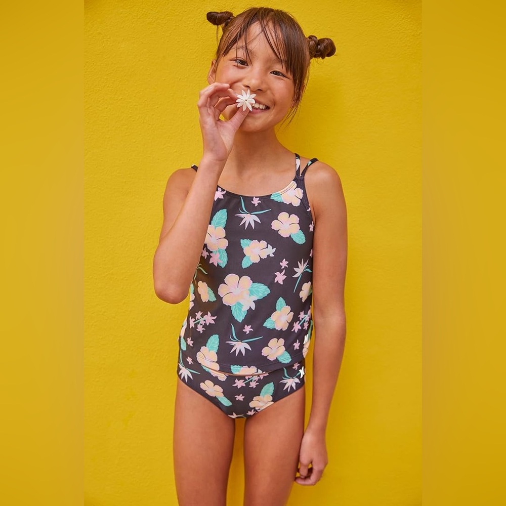 Hurley Girls Tankini 2-Piece Swimsuit size 4 xs